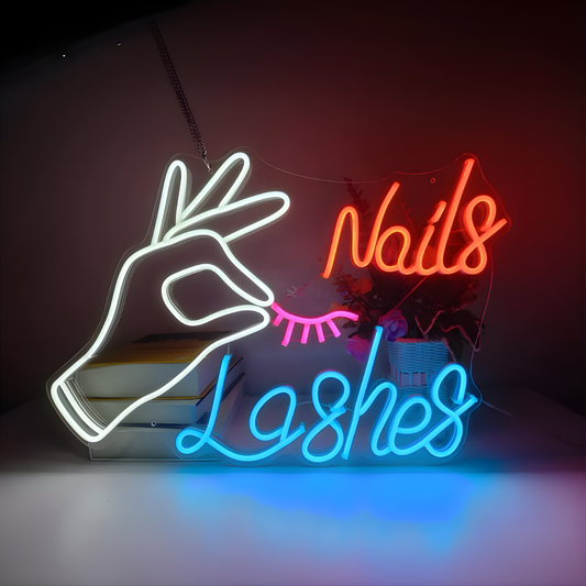 Vibrant LED neon sign with smooth light diffusion