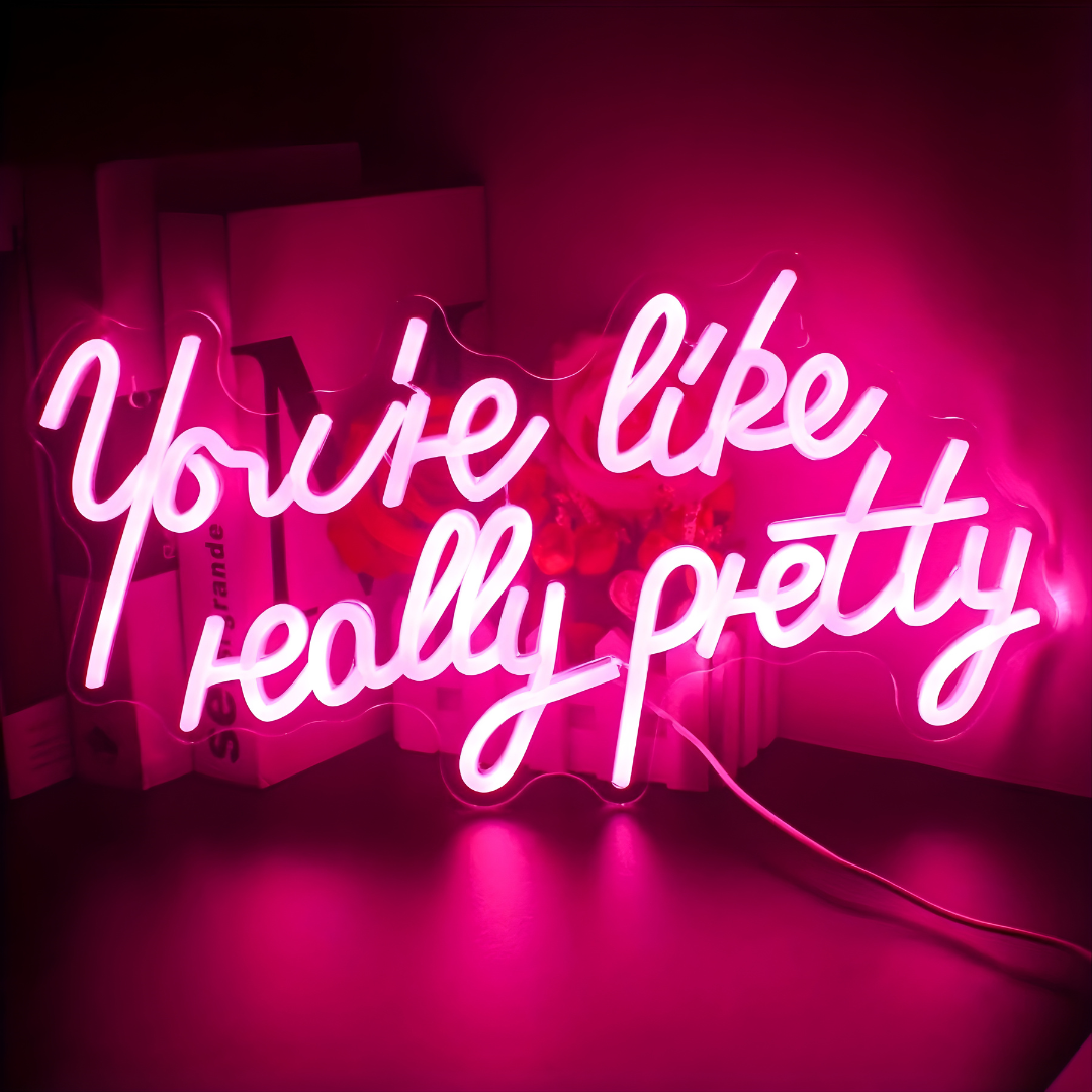 Energy-efficient LED neon sign for storefront display