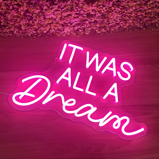 Consistent glow LED neon sign with modern design