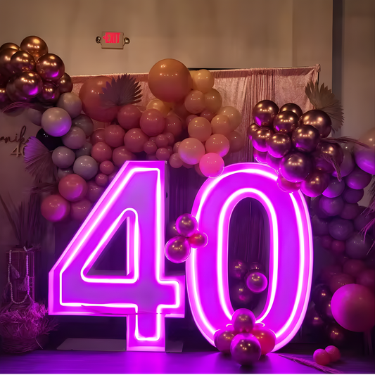 Decorative LED tube marquee for retail displays