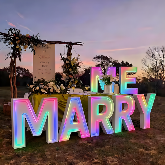 Architectural LED tube marquee lighting feature