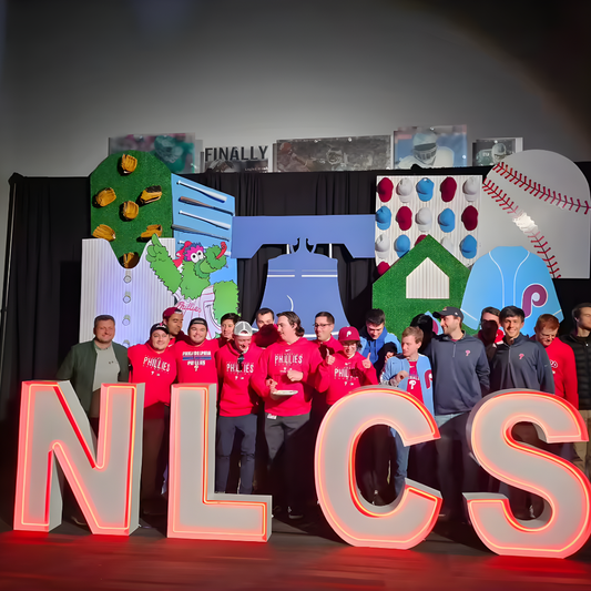 LED tube marquee letters with crisp illumination