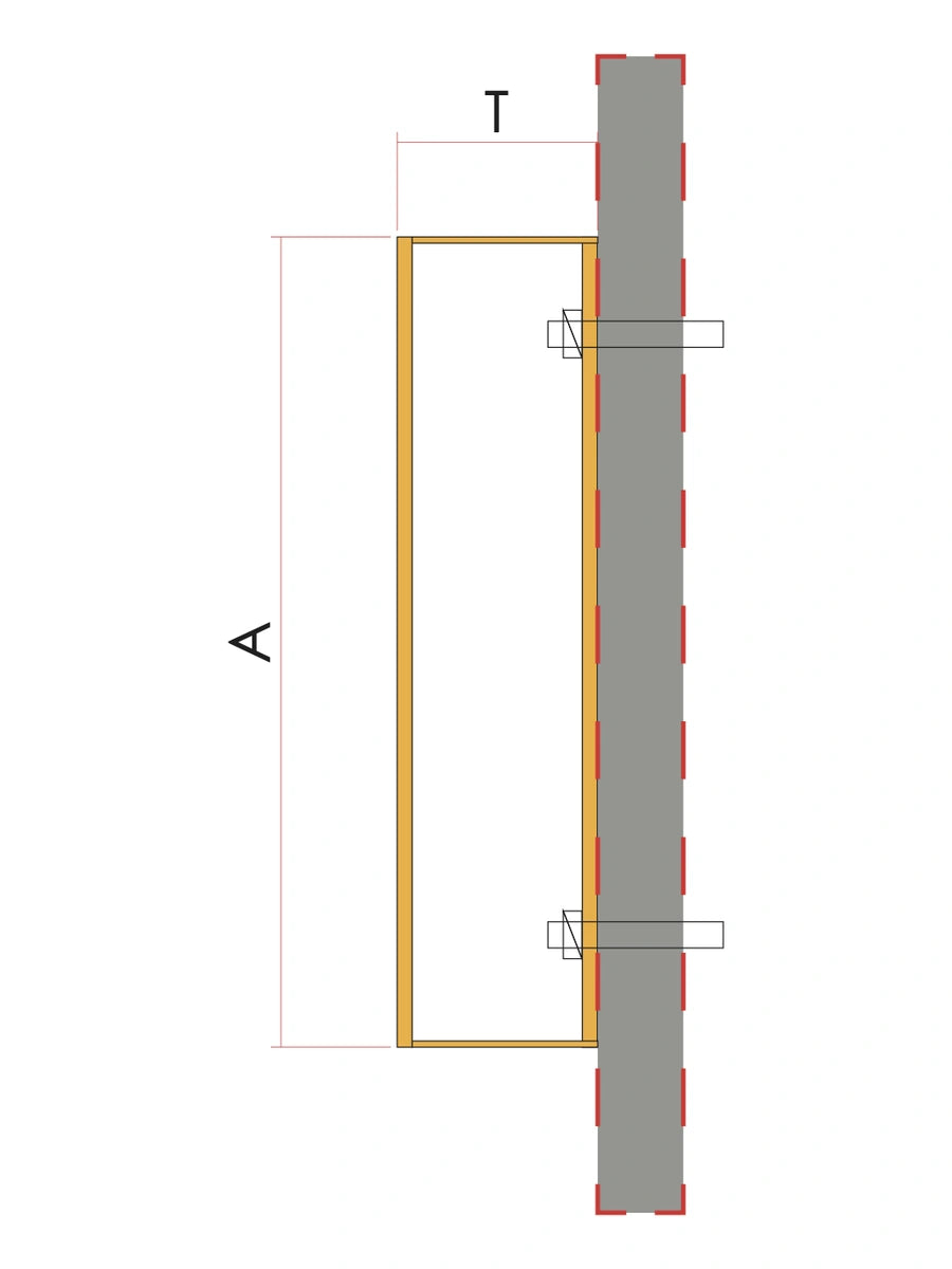 Closed-back 3D letter cross section