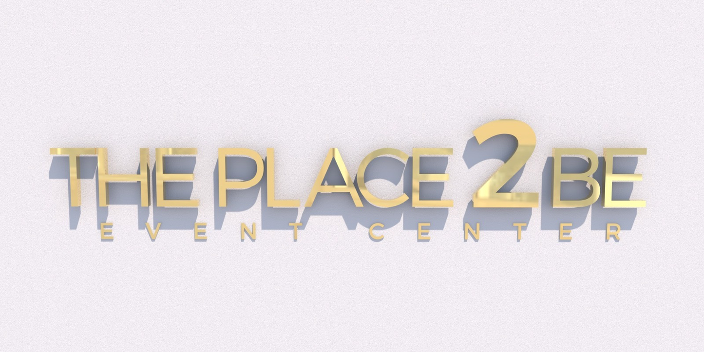 Custom Business Sign for The Place 2 Be