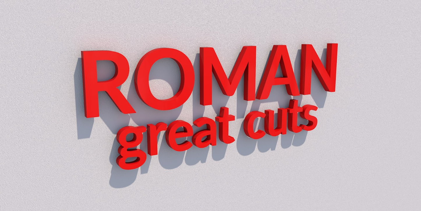 Custom Business Sign for Roman Great Cuts