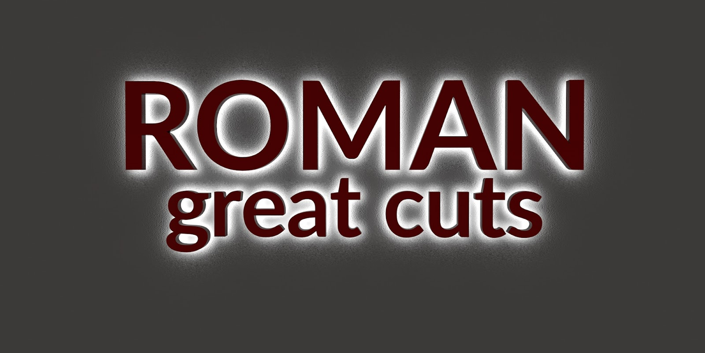 Custom Business Sign for Roman Great Cuts