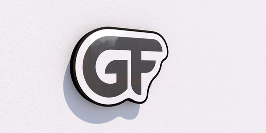 Custom Business Sign for "GF" | 1-Year Warranty