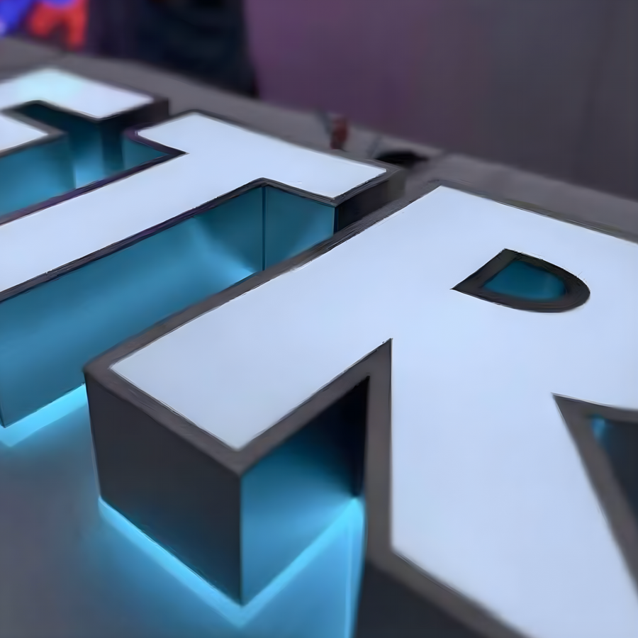 Trim-Cap Dual-Lit Channel Letters