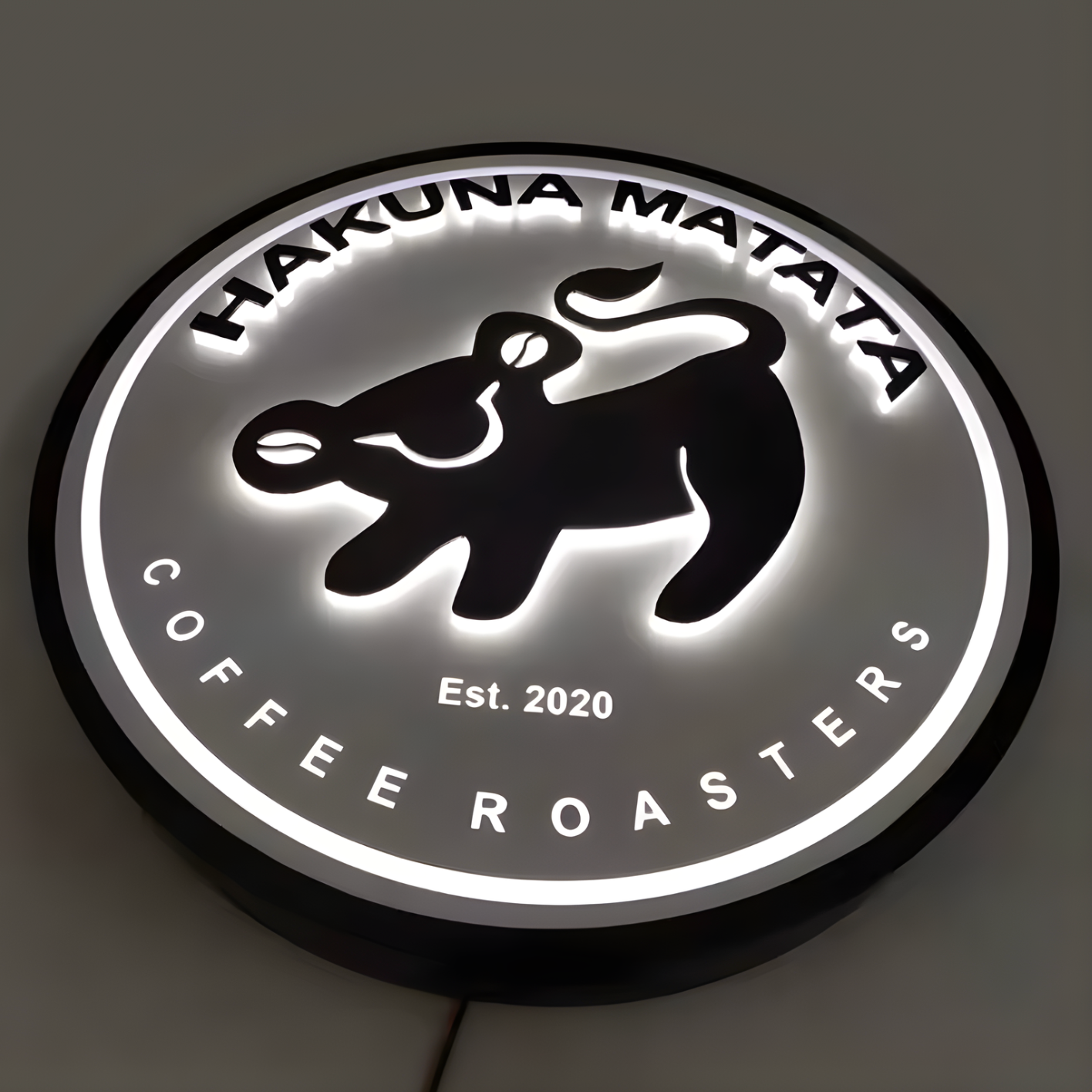 High-contrast push-through LED lightbox for storefront visibility