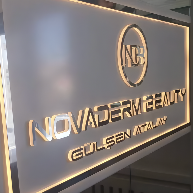 Retail push-through LED lightbox designed for branding visibility