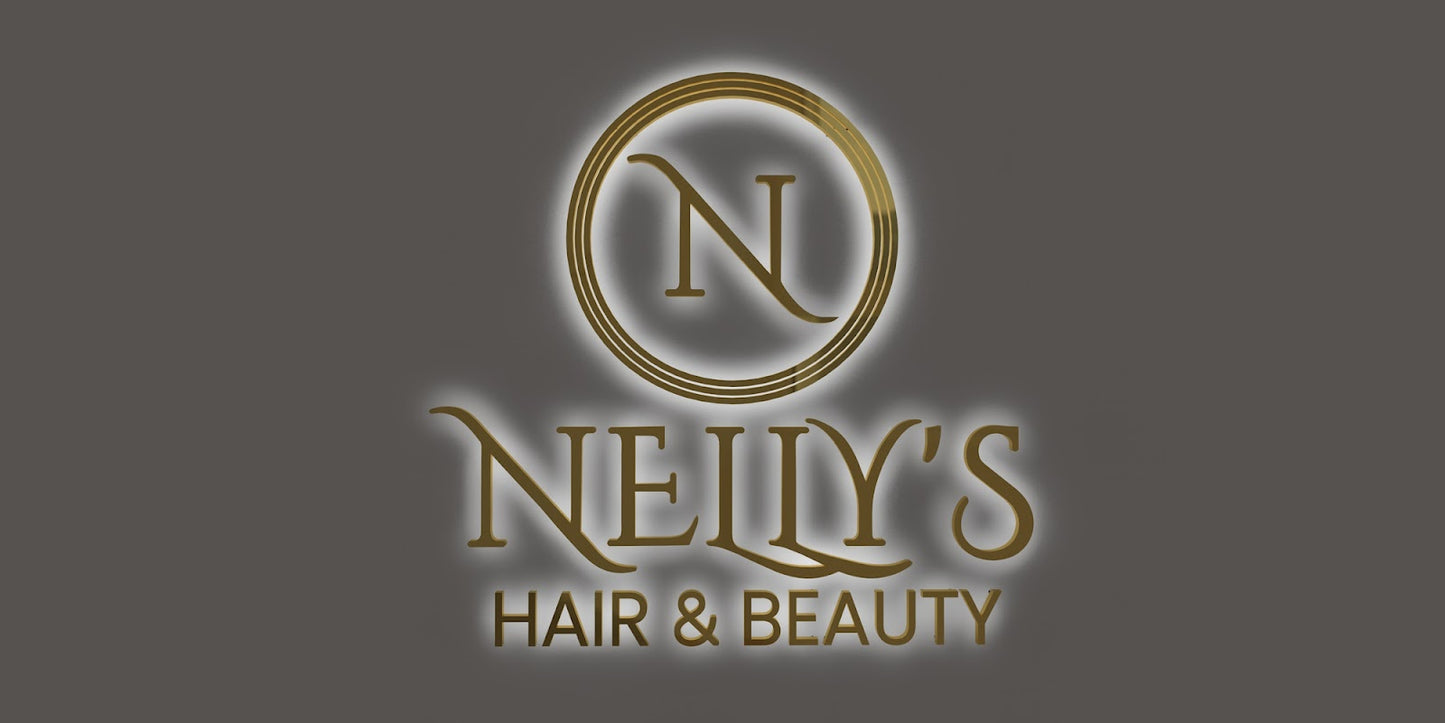 Custom Business Sign for Nelly (Nelly's Hair & Beauty) Full Logo + Just the Name