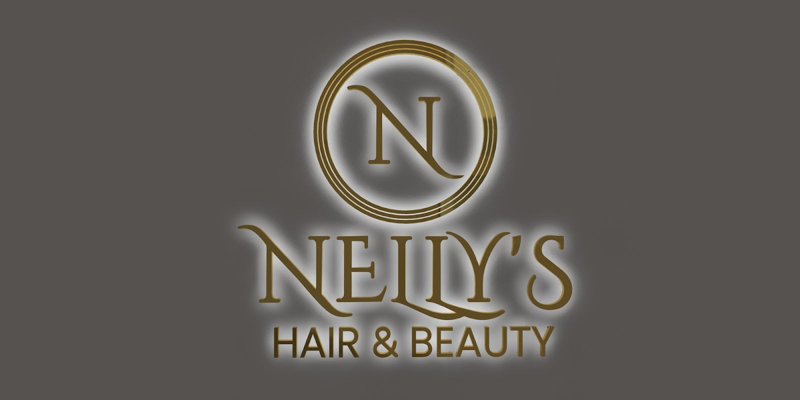 Custom Business Sign for Nelly (Nelly's Hair & Beauty) Full Logo + Just the Name