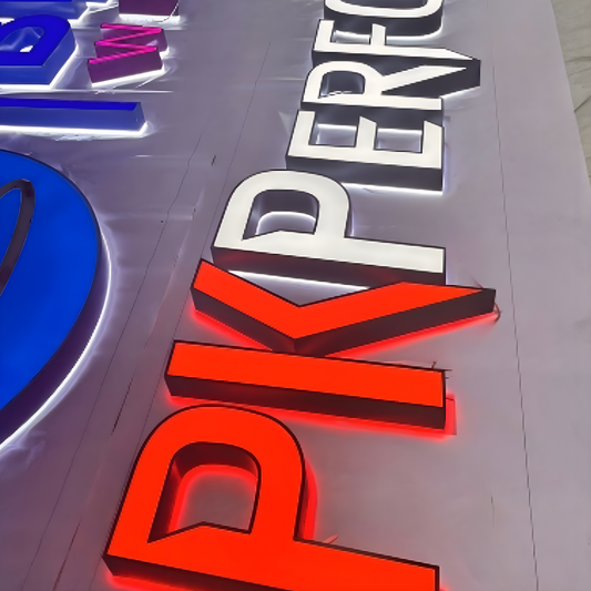 Trim-Cap Dual-Lit Channel Letters