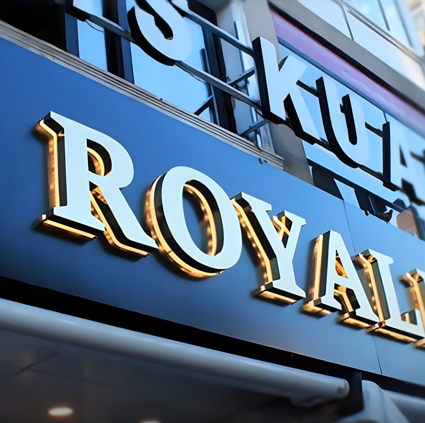 storefront led sign trimless reverse channel letters neutral white halo