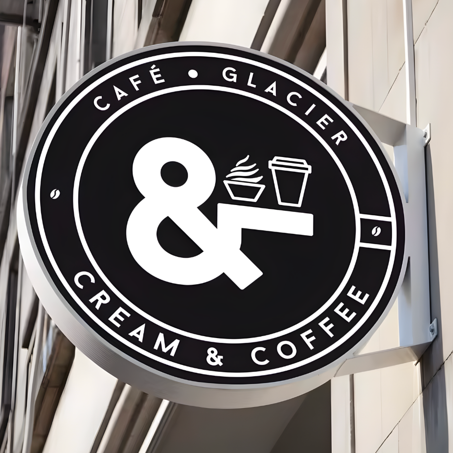 Heavy-duty illuminated trim-cap blade sign for outdoor conditions