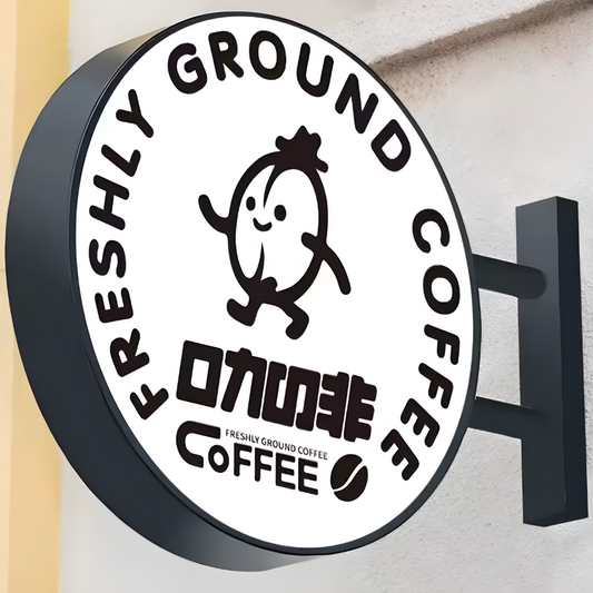 High-visibility LED trim-cap blade sign for pedestrian and driver attention