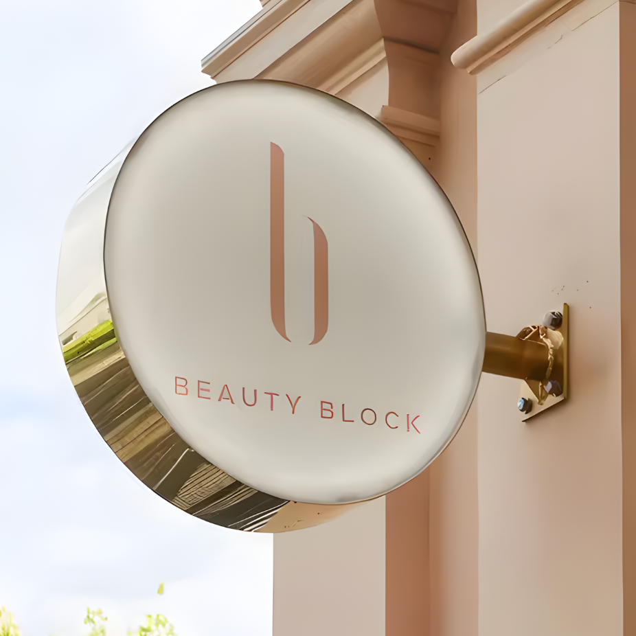 Professional LED trim-cap blade sign for business storefronts