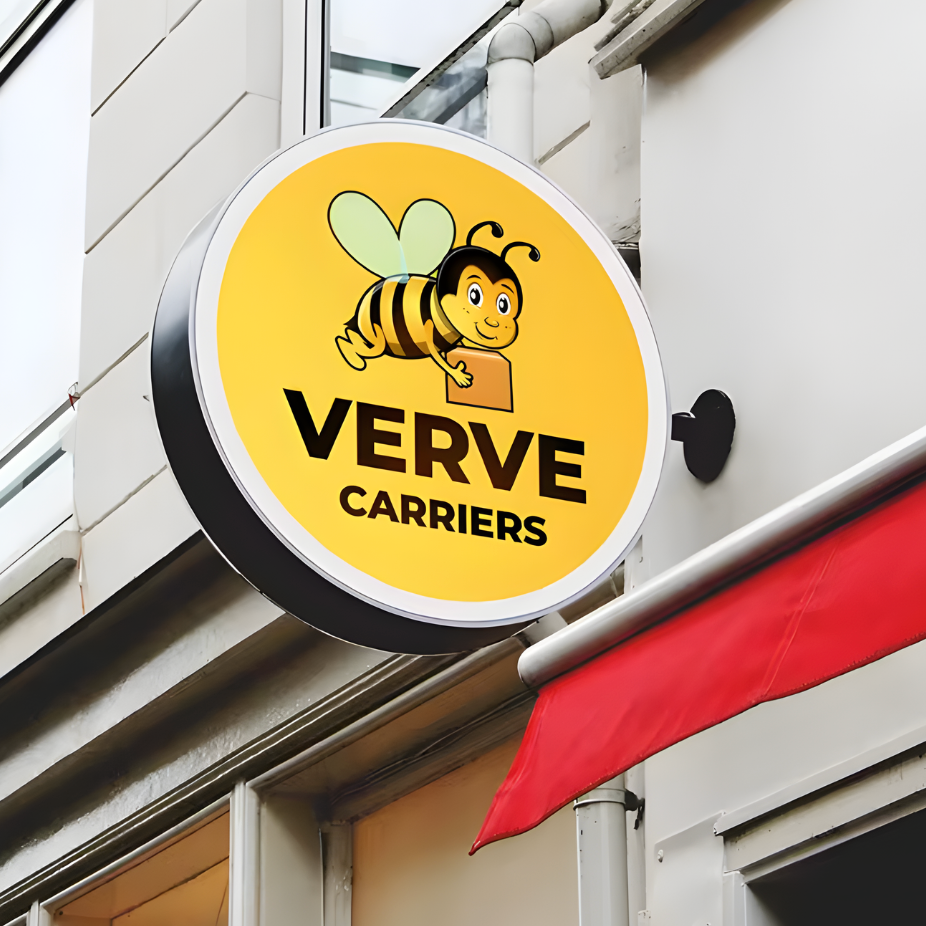 Slim-profile illuminated trim-cap blade sign for contemporary façades