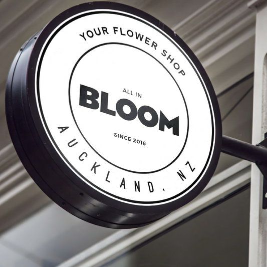 Modern LED trim-cap blade sign for exterior business branding