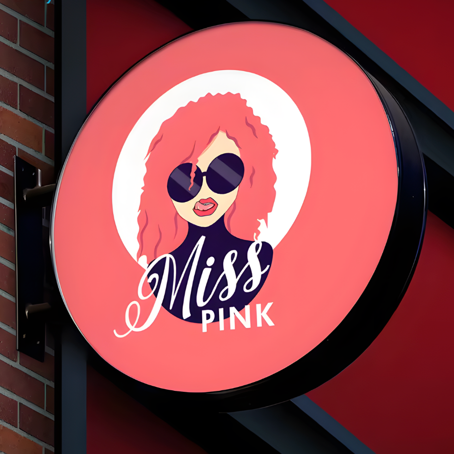 Exterior illuminated trim-cap blade sign for nighttime visibility