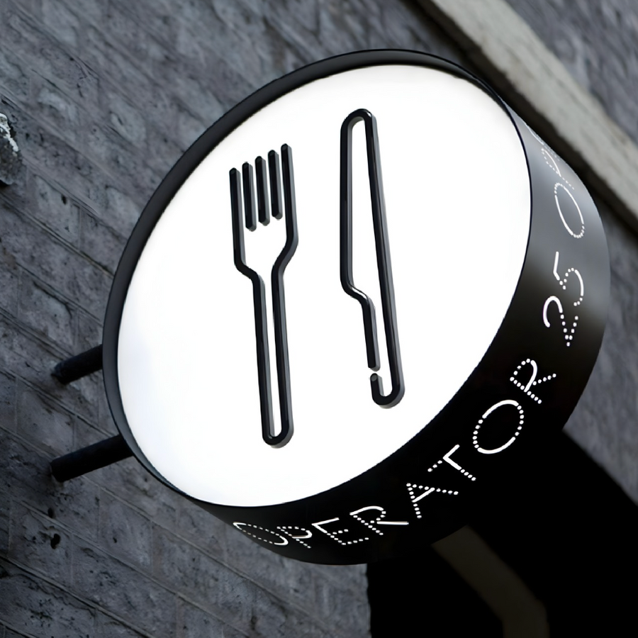 Trim-cap Blade Sign