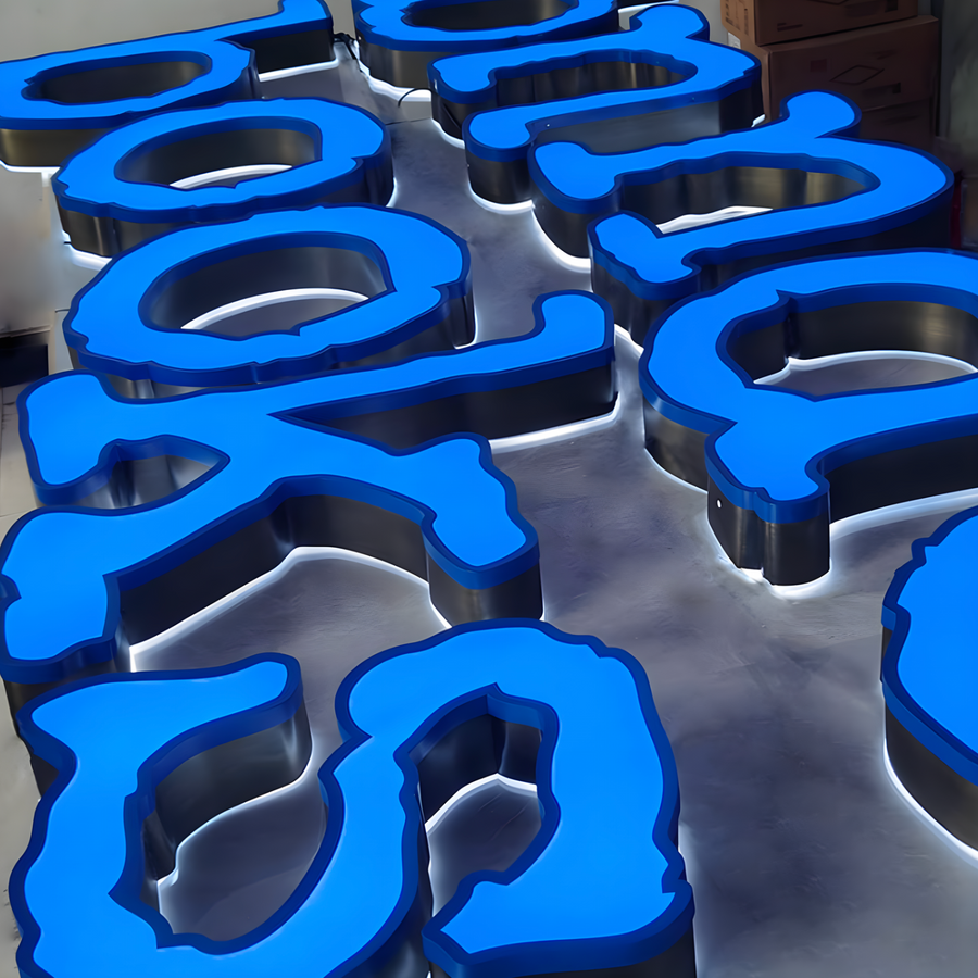 Trim-Cap Dual-Lit Channel Letters
