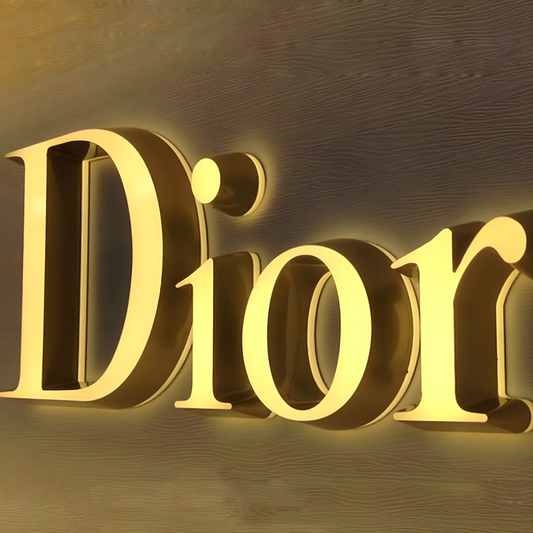 Premium trimless dual-lit signage for storefront branding