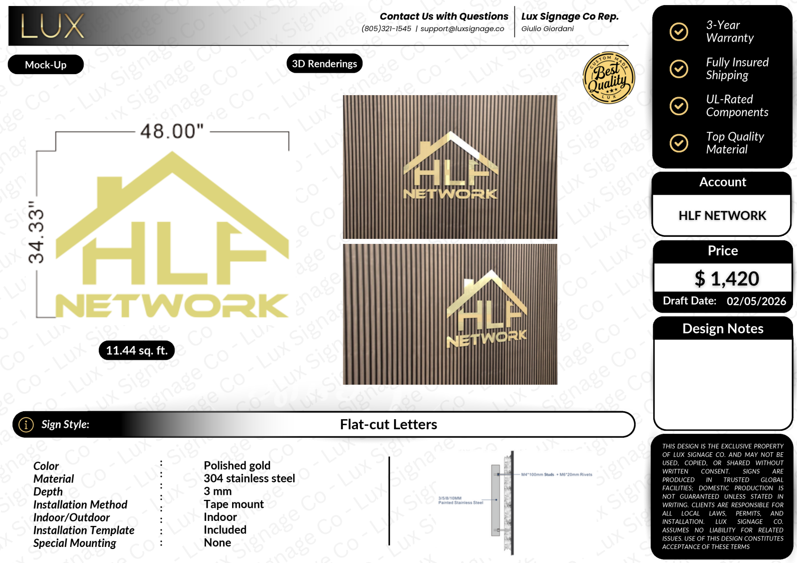 Custom Business Sign for Jan Brackett