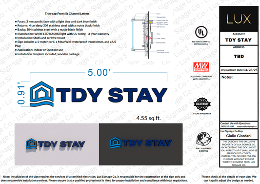 Custom Business Sign for Matthew Foster