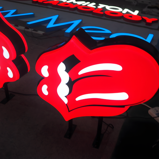 Custom molded vacuum-formed blade sign with LED illumination