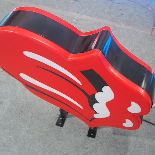 Architectural molded vacuum-formed LED blade sign