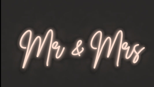 "Mr and Mrs" - LED Neon