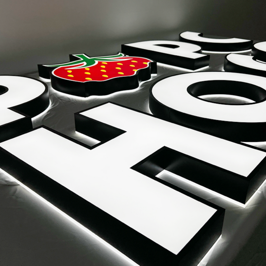 Trim-Cap Dual-Lit Channel Letters